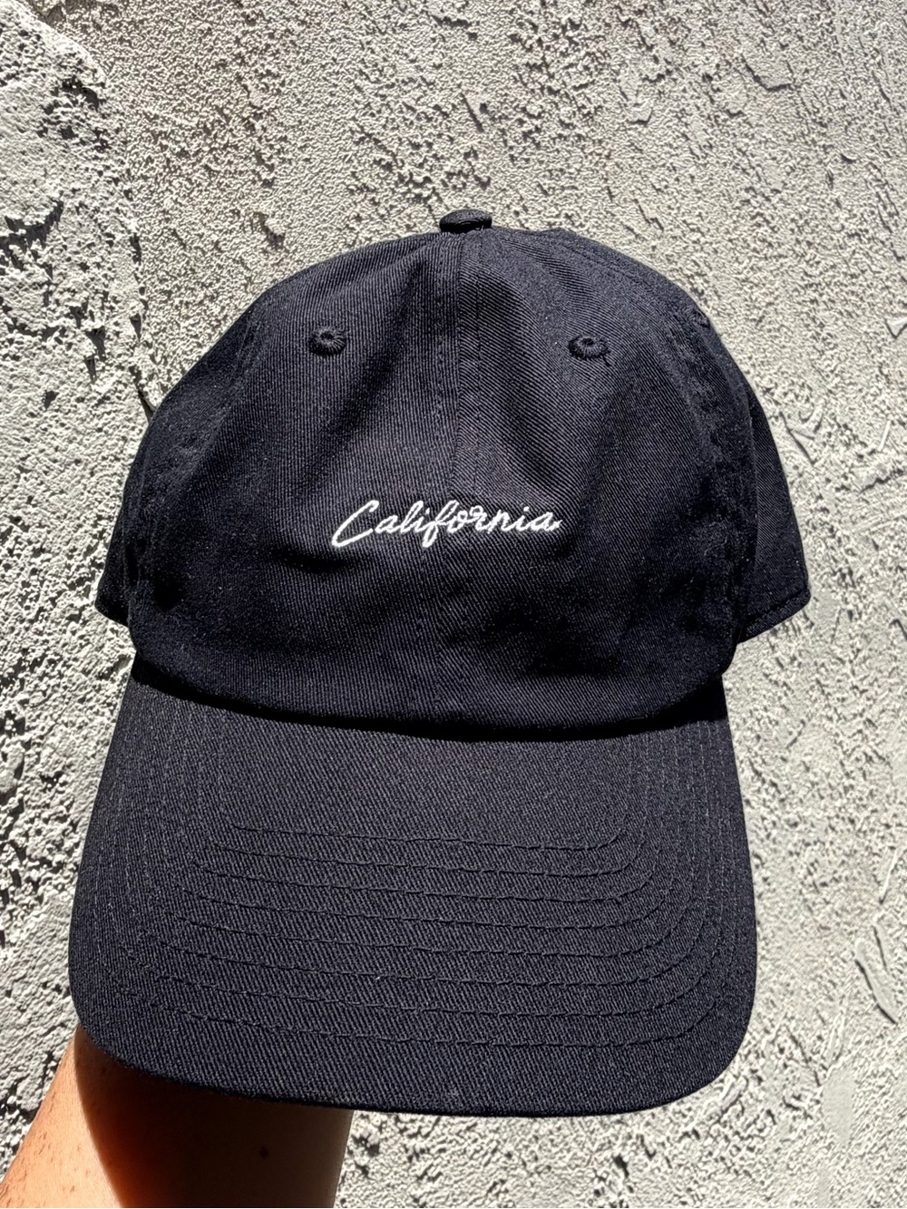 Black California Embroidered Baseball Cap - Fan Favorite